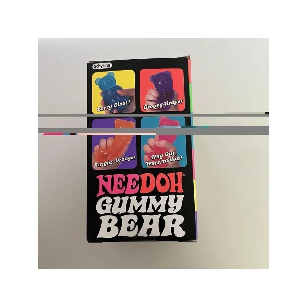 Schylling NeeDoh Gummy Bear Orange Fidget Stress Toy Squishy Nee Doh New In Box